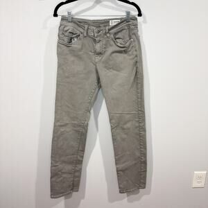 Aviator Men’s Straight Fit Gray Denim Jeans Size 32